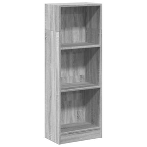 vidaXL Bookcase Grey Sonoma 40x24x109 cm Engineered Wood