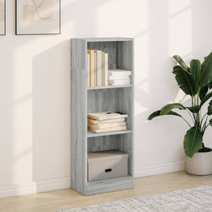 vidaXL Bookcase Grey Sonoma 40x24x109 cm Engineered Wood