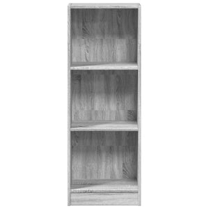 vidaXL Bookcase Grey Sonoma 40x24x109 cm Engineered Wood