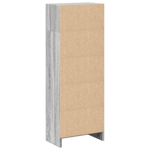 vidaXL Bookcase Grey Sonoma 40x24x109 cm Engineered Wood