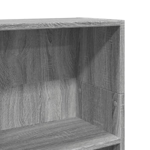 vidaXL Bookcase Grey Sonoma 40x24x109 cm Engineered Wood