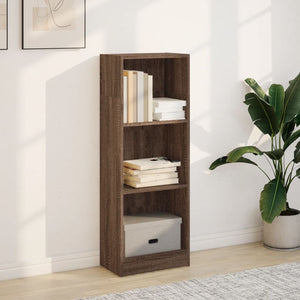 vidaXL Bookcase Brown Oak 40x24x109 cm Engineered Wood