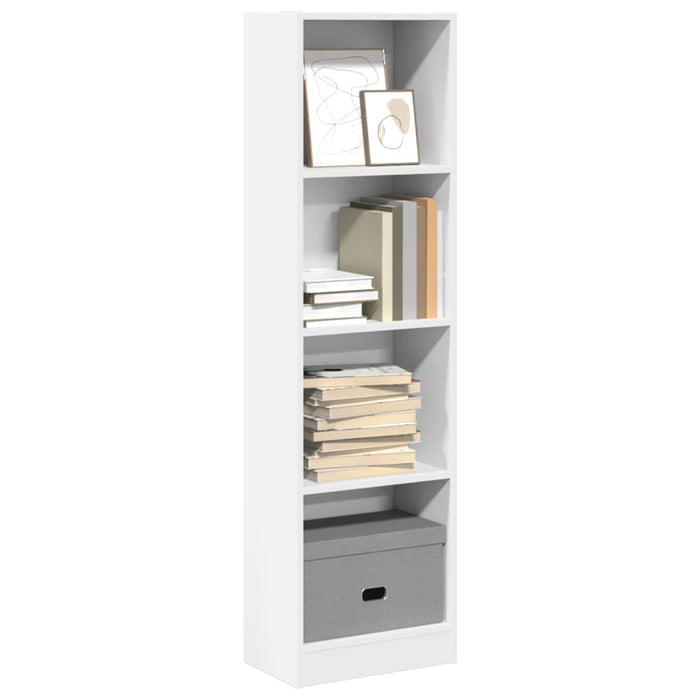 vidaXL Bookcase White 40x24x143 cm Engineered Wood