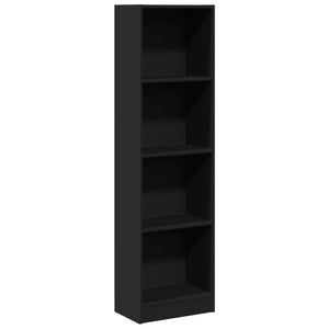 vidaXL Bookcase Black 40x24x143 cm Engineered Wood