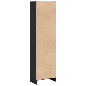 vidaXL Bookcase Black 40x24x143 cm Engineered Wood