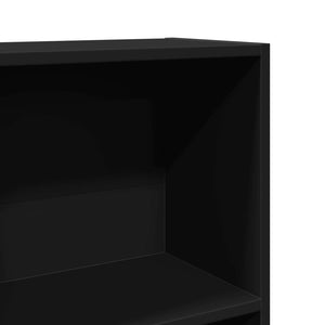 vidaXL Bookcase Black 40x24x143 cm Engineered Wood