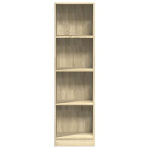 vidaXL Bookcase Sonoma Oak 40x24x143 cm Engineered Wood