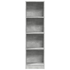 vidaXL Bookcase Concrete Grey 40x24x143 cm Engineered Wood