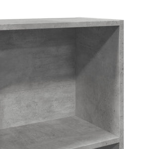 vidaXL Bookcase Concrete Grey 40x24x143 cm Engineered Wood