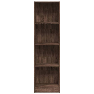 vidaXL Bookcase Brown Oak 40x24x143 cm Engineered Wood