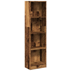 vidaXL Bookcase Old Wood 40x24x143 cm Engineered Wood