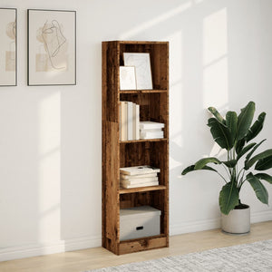 vidaXL Bookcase Old Wood 40x24x143 cm Engineered Wood