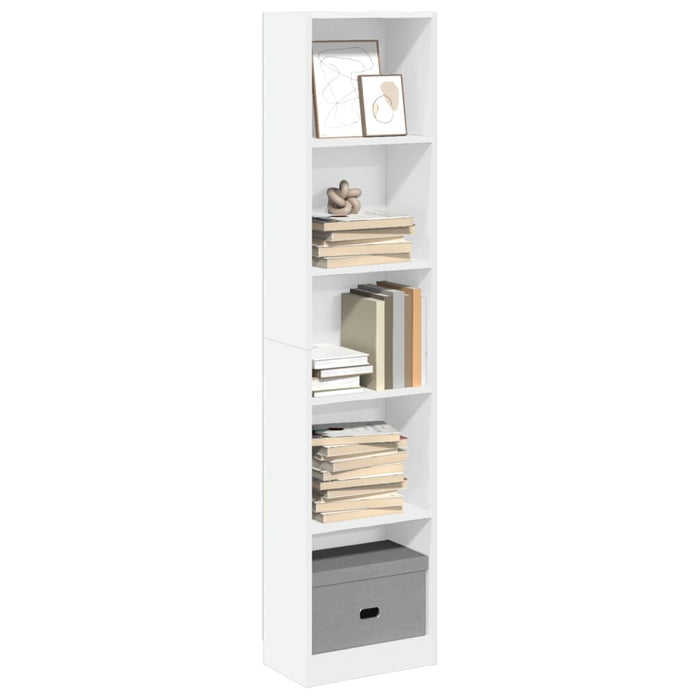 vidaXL Bookcase White 40x24x176 cm Engineered Wood