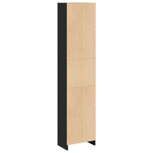 vidaXL Bookcase Black 40x24x176 cm Engineered Wood