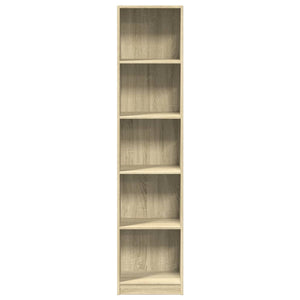 vidaXL Bookcase Sonoma Oak 40x24x176 cm Engineered Wood