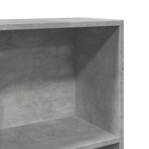 vidaXL Bookcase Concrete Grey 40x24x176 cm Engineered Wood