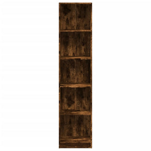 vidaXL Bookcase Smoked Oak 40x24x176 cm Engineered Wood