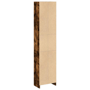 vidaXL Bookcase Smoked Oak 40x24x176 cm Engineered Wood