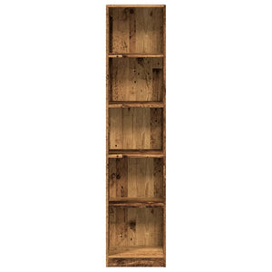 vidaXL Bookcase Old Wood 40x24x176 cm Engineered Wood