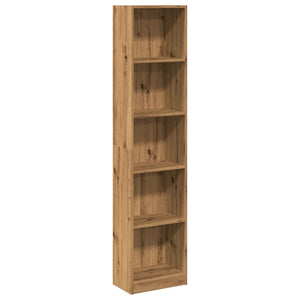 vidaXL Bookcase Artisian Oak 40x24x176 cm Engineered Wood