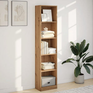 vidaXL Bookcase Artisian Oak 40x24x176 cm Engineered Wood