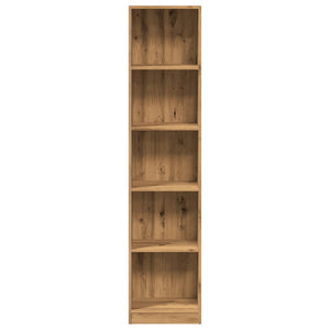 vidaXL Bookcase Artisian Oak 40x24x176 cm Engineered Wood