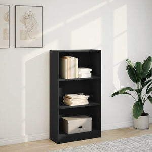 vidaXL Bookcase Black 60x24x109 cm Engineered Wood