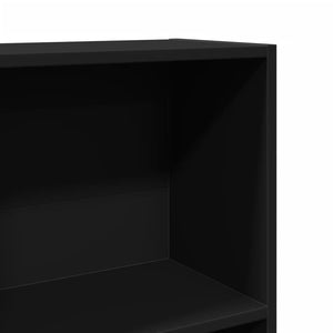 vidaXL Bookcase Black 60x24x109 cm Engineered Wood