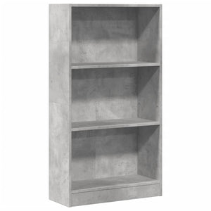 vidaXL Bookcase Concrete Grey 60x24x109 cm Engineered Wood