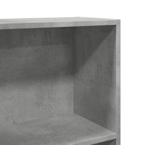 vidaXL Bookcase Concrete Grey 60x24x109 cm Engineered Wood