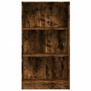 vidaXL Bookcase Smoked Oak 60x24x109 cm Engineered Wood