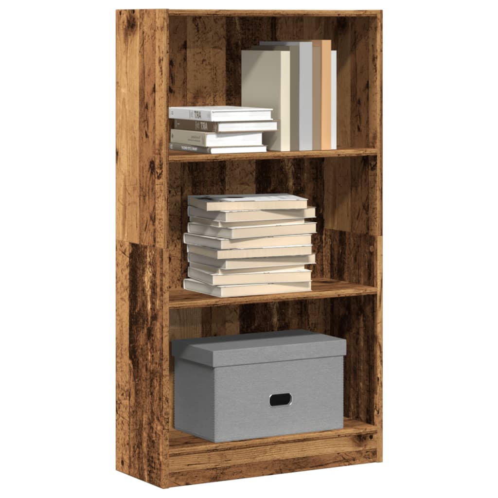 vidaXL Bookcase Old Wood 60x24x109 cm Engineered Wood