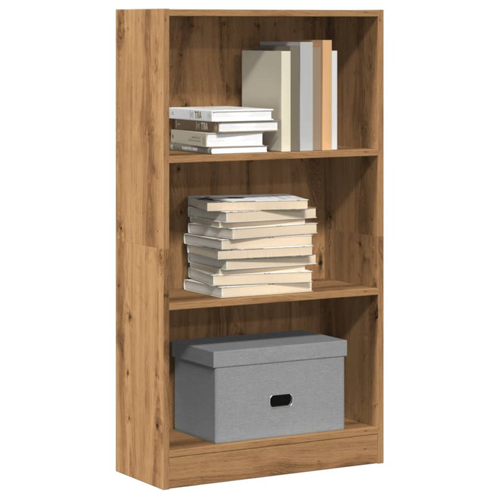 vidaXL Bookcase Artisian Oak 60x24x109 cm Engineered Wood