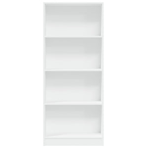 vidaXL Bookcase White 60x24x143 cm Engineered Wood