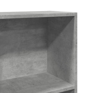 vidaXL Bookcase Concrete Grey 60x24x143 cm Engineered Wood