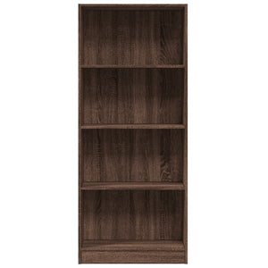 vidaXL Bookcase Brown Oak 60x24x143 cm Engineered Wood