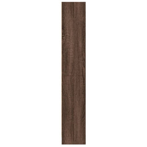 vidaXL Bookcase Brown Oak 60x24x143 cm Engineered Wood