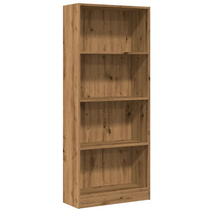 vidaXL Bookcase Artisian Oak 60x24x143 cm Engineered Wood