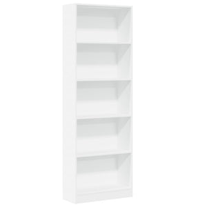 vidaXL Bookcase White 60x24x176 cm Engineered Wood