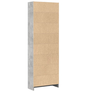 vidaXL Bookcase Concrete Grey 60x24x176 cm Engineered Wood