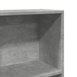 vidaXL Bookcase Concrete Grey 60x24x176 cm Engineered Wood