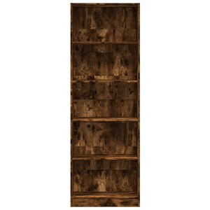 vidaXL Bookcase Smoked Oak 60x24x176 cm Engineered Wood