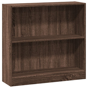 vidaXL Bookcase Brown Oak 80x24x76 cm Engineered Wood