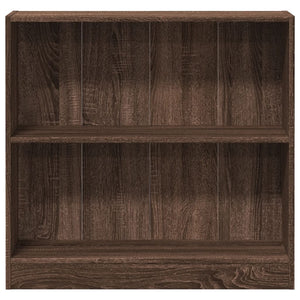 vidaXL Bookcase Brown Oak 80x24x76 cm Engineered Wood