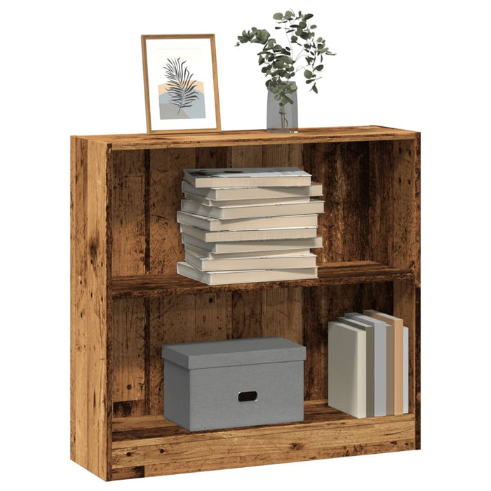 vidaXL Bookcase Old Wood 80x24x76 cm Engineered Wood