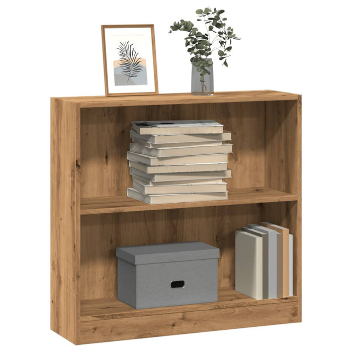 vidaXL Bookcase Artisian Oak 80x24x76 cm Engineered Wood