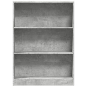 vidaXL Bookcase Concrete Grey 80x24x109 cm Engineered Wood