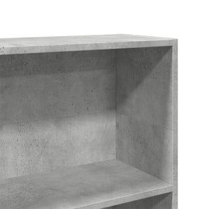 vidaXL Bookcase Concrete Grey 80x24x109 cm Engineered Wood