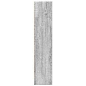 vidaXL Bookcase Grey Sonoma 80x24x109 cm Engineered Wood