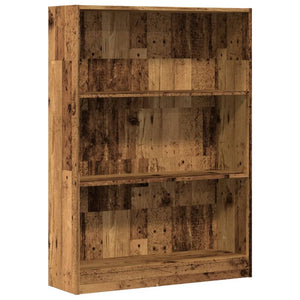 vidaXL Bookcase Old Wood 80x24x109 cm Engineered Wood